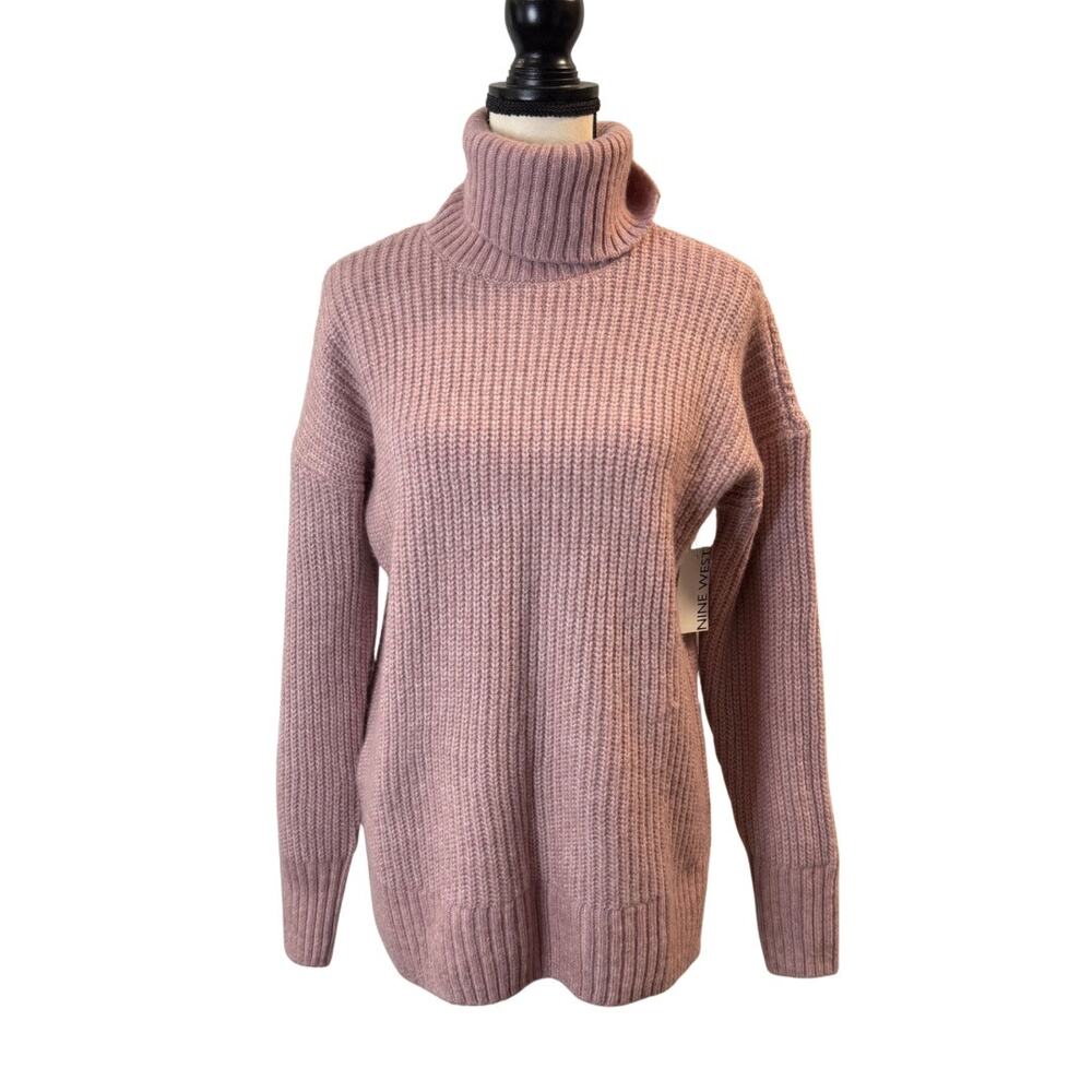 Nine West Women’s Pink Turtleneck Sweater Size S